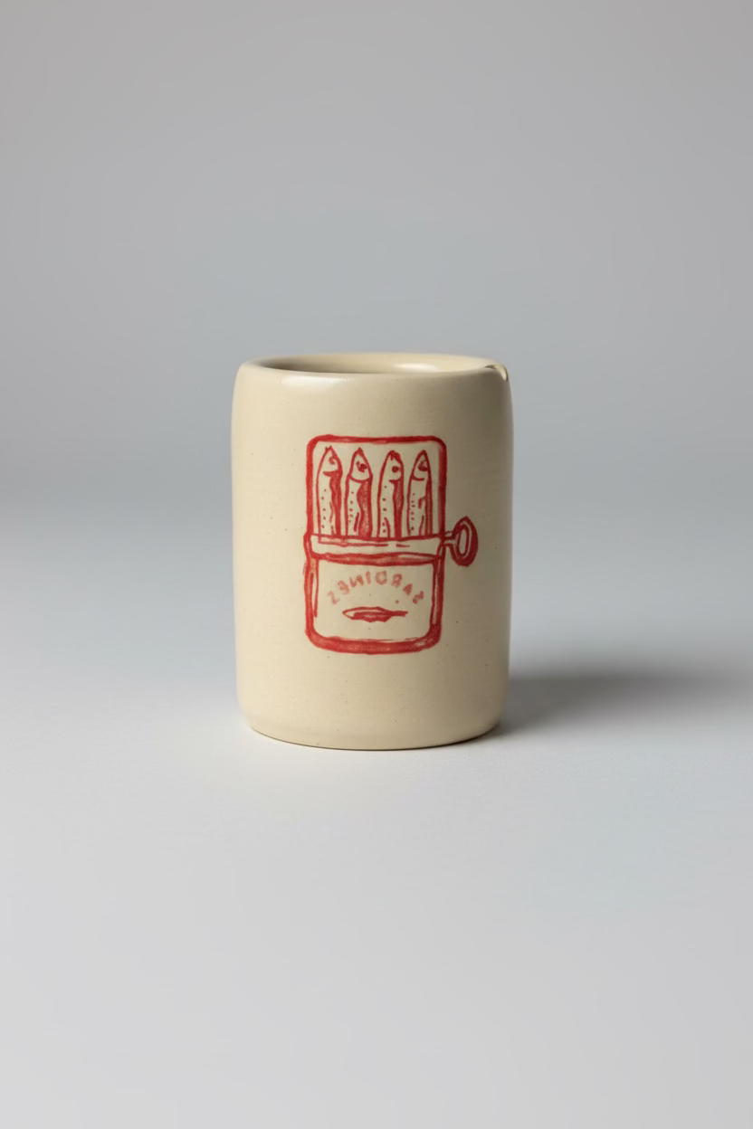 Sardine Travel Mug Red