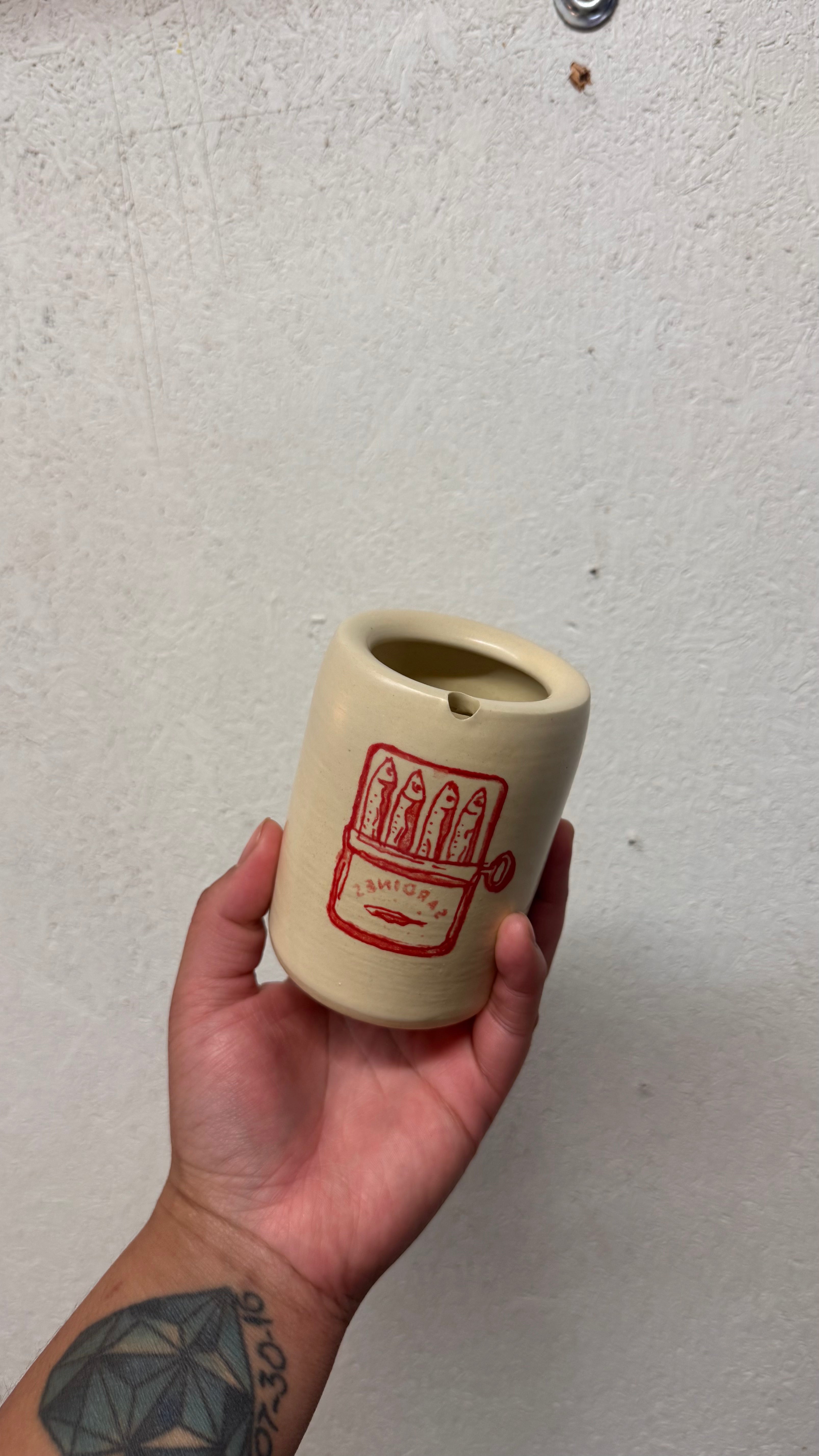 Sardine Travel Mug Red
